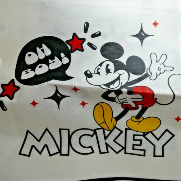 Disney Mickey Mouse XLarge Tote Bag Reusable Shopping Grocery 21x17x6 NWT - Picture 3 of 6